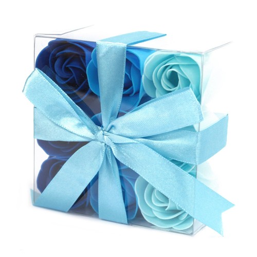 Set soap flowers blue - set,