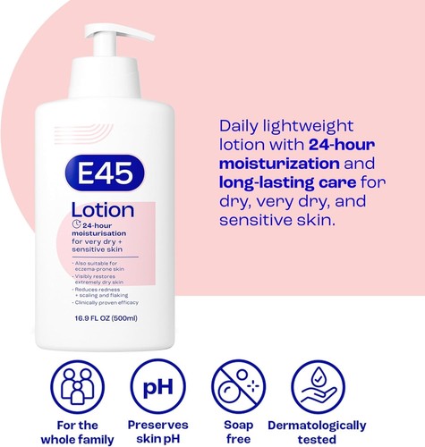 E45 daily moisturiser - e45, lotion