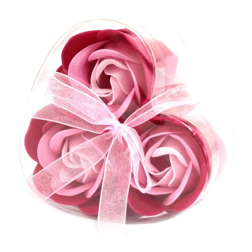 Set soap flower heart - of,